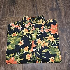 American Eagle Outfitters Mens Classic Fit Floral Button Down Shirt M Cotton